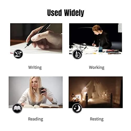 Salmue Silver USB LED Beauty Lamp 50cm (19.7in) | Eye-Friendly Flicker-Free Light for Tattoos, Makeup, and Study thumbnail 7