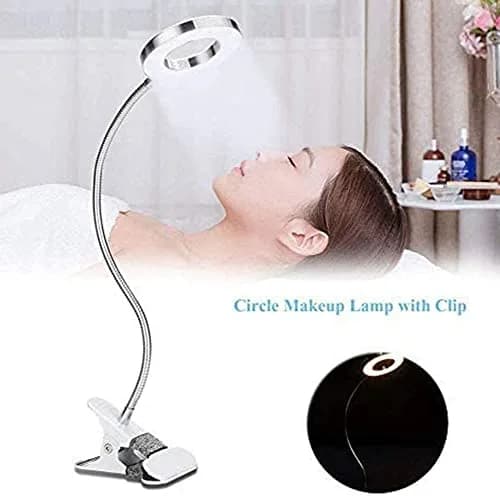 Salmue Silver USB LED Beauty Lamp 50cm (19.7in) | Eye-Friendly Flicker-Free Light for Tattoos, Makeup, and Study thumbnail 3