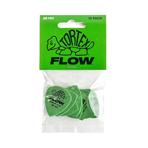 Jim Dunlop Tortex® Flow® Pick .88MM | Bright, Snappy Attack, Superior Durability, Made in USA thumbnail 4