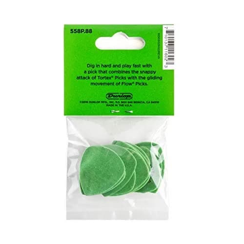 Jim Dunlop Tortex® Flow® Pick .88MM | Bright, Snappy Attack, Superior Durability, Made in USA thumbnail 5