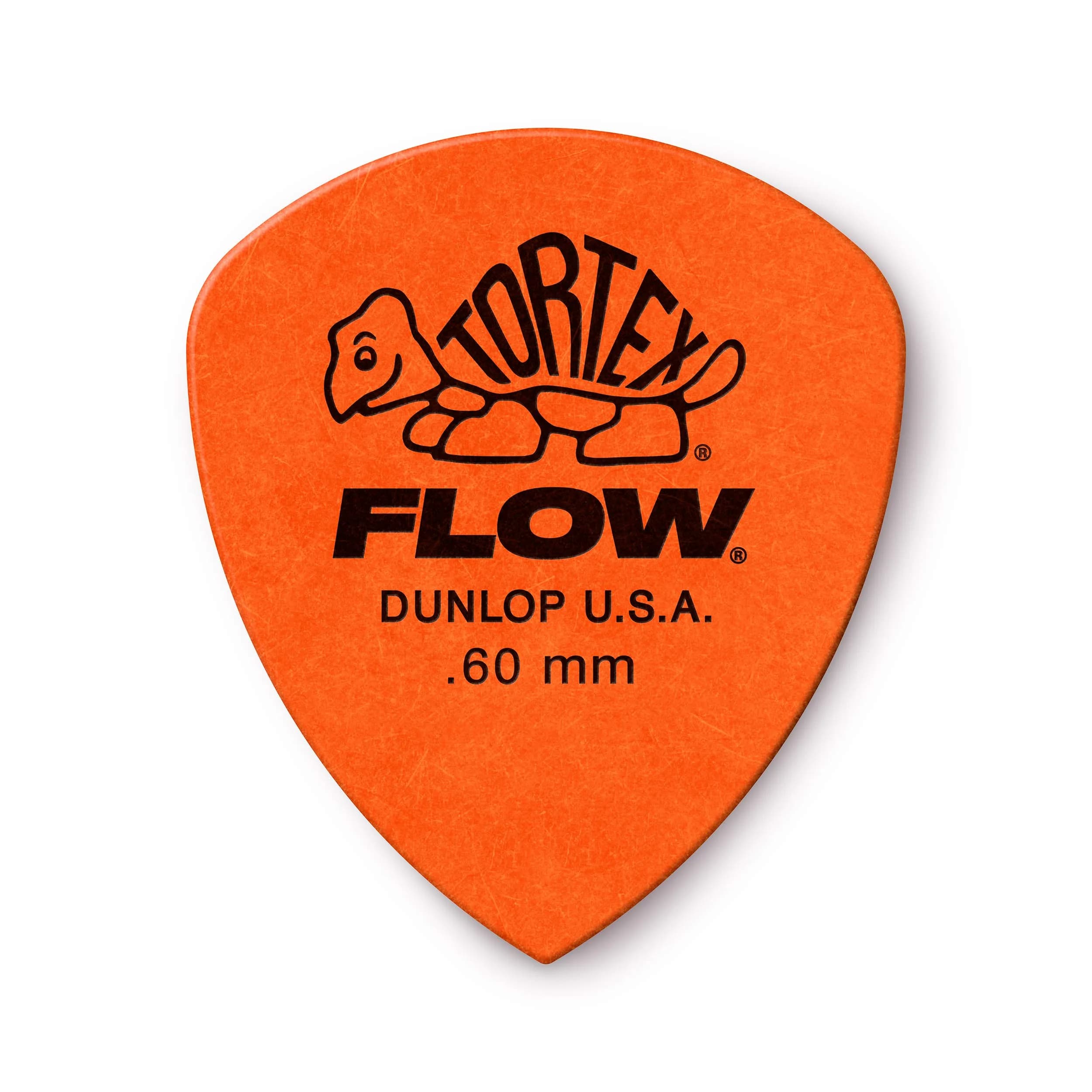 Jim Dunlop Tortex Flow Pick .60MM Orange 12-Pack | Precision Attack & Grip