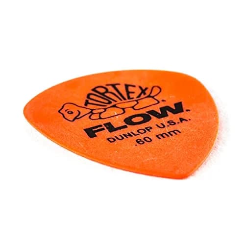 Jim Dunlop Tortex Flow Pick .60MM Orange 12-Pack | Precision Attack & Grip thumbnail 3
