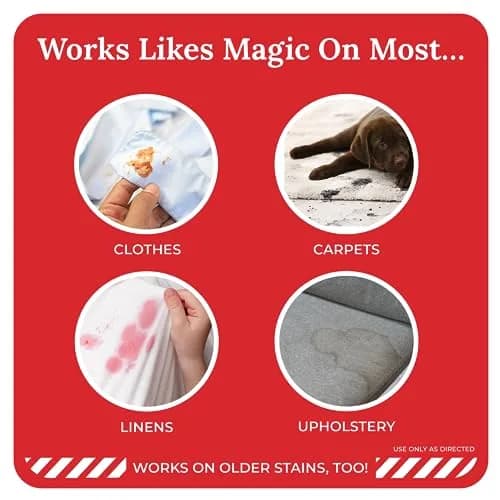 Emergency Stain Rescue Stain Remover Wipes 25 Pack | Versatile Stain Removal for Clothes, Carpets & Upholstery thumbnail 8
