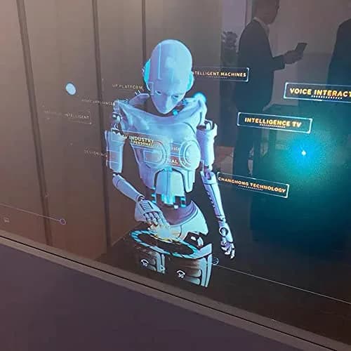 SW Clear Holographic Rear Projection Film 21cm x 29.7cm (8.3"x11.7") | Adhesive for Home Cinema & Office Presentations thumbnail 7