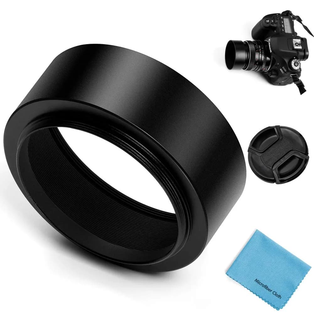 X-SweetDream 40.5mm Metal Lens Hood & Cap | Prevent Lens Flare & Dust - main product image