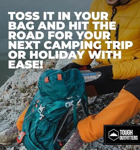 Tough Outdoors Double Sleeping Bag Liner 203cm (85") x 188cm (74") with Zipper | Ultralight Polyester Travel Sheet for Camping & Hotels thumbnail 7