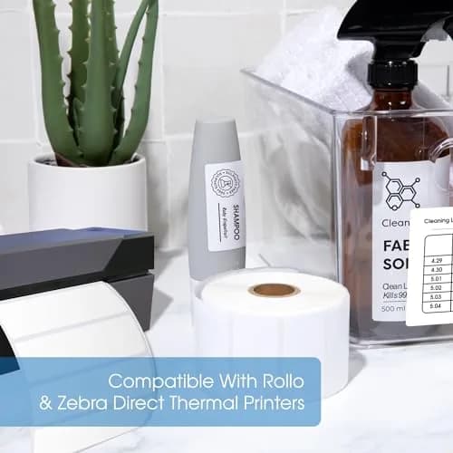 Spartan Industrial 3" X 2" Direct Thermal Labels (7000 Count, 10 Rolls) | Perforated, Fade & Scratch Resistant thumbnail 6