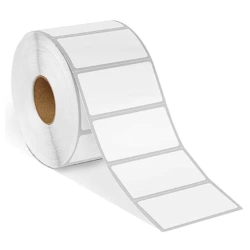 Spartan Industrial 2" x 1" Direct Thermal Labels (13,000 Count, 10 Rolls) | Perforated Matte White Paper thumbnail 1