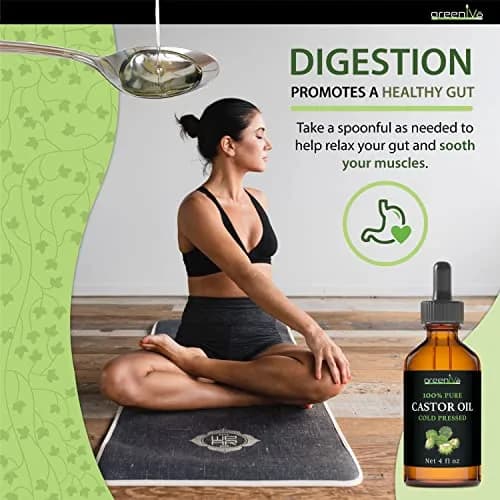 GreenIVe 100% Pure Cold-Pressed Castor Oil 120ml (4 Fl Oz) | For Hair Growth, Eyelashes, Eyebrows, Skin Moisturizer thumbnail 6