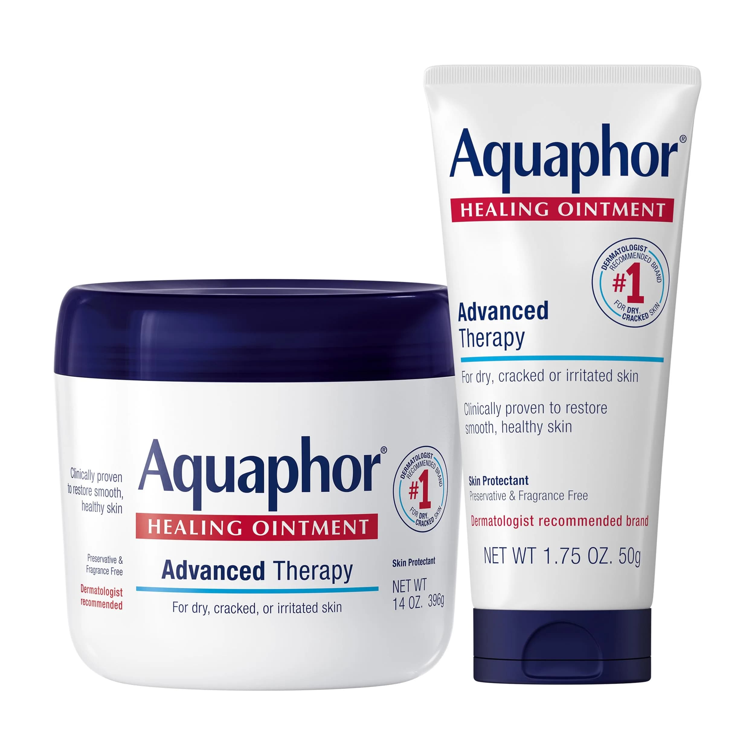 Aquaphor Advanced Therapy Healing Ointment Skin Care Set 156 g (5.5 oz) | Clinically Proven for Dry, Compromised Skin