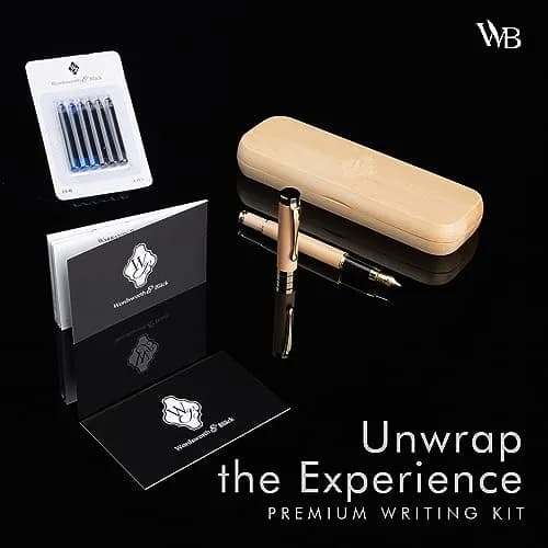 Wordsworth & Black Bamboo Wood Fountain Pen Set for Writing, Medium Nib, 14.1 cm (5.55 in) | Luxury Writing Instrument for Professionals thumbnail 3