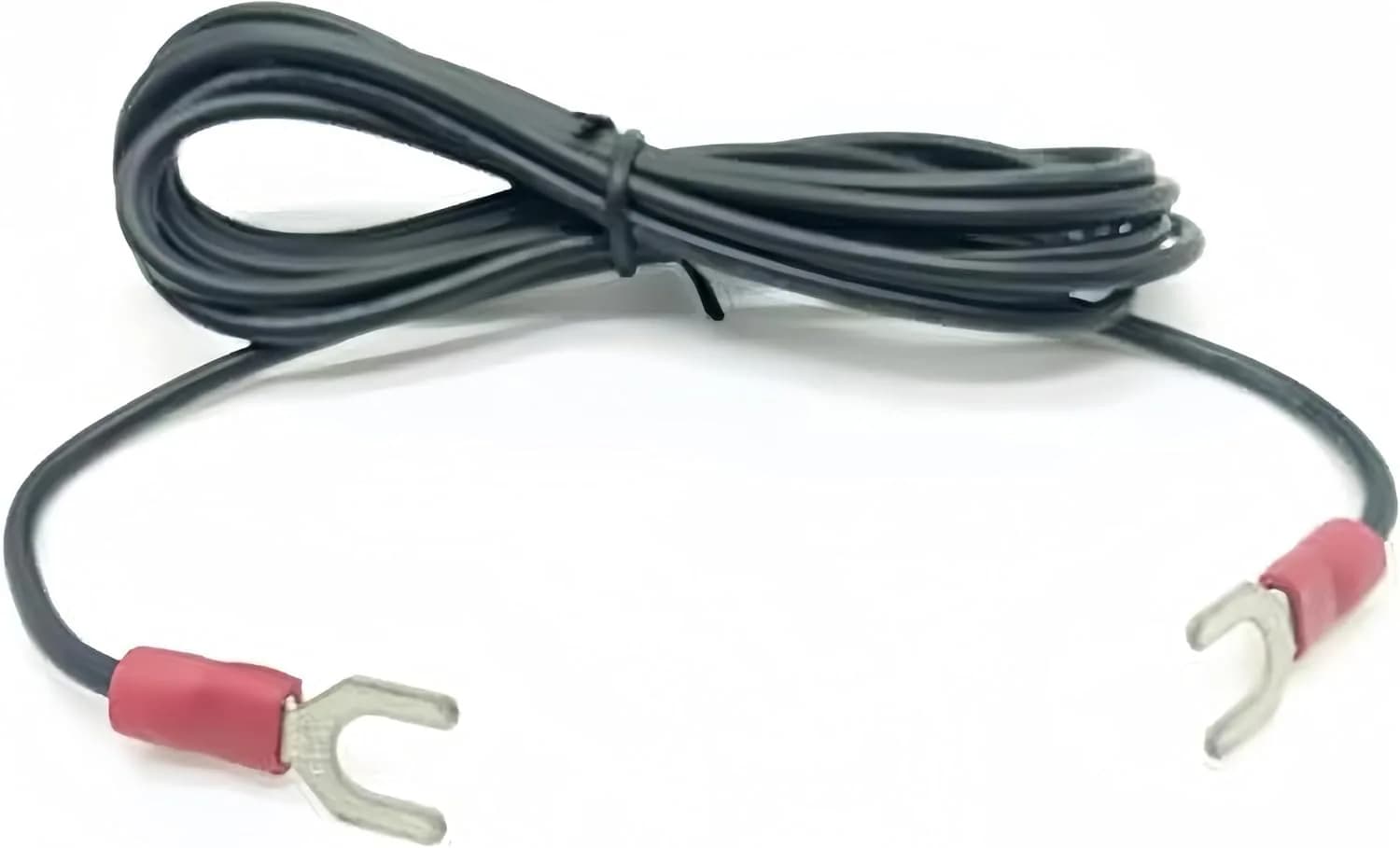 Velodi 5-ft Phonograph Turntable Ground Wire | Eliminates Hum & Static Electricity — Black