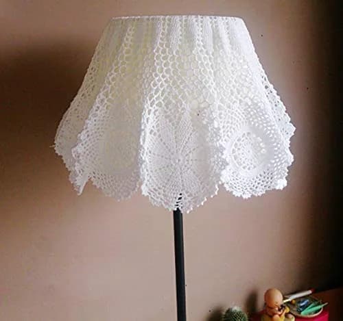 Hetao Handmade Crochet Round Tablecloth Doilies Lace Table Covers White 90 cm (35 Inch) | Elegant Lace Design for Weddings & Home Decor thumbnail 7