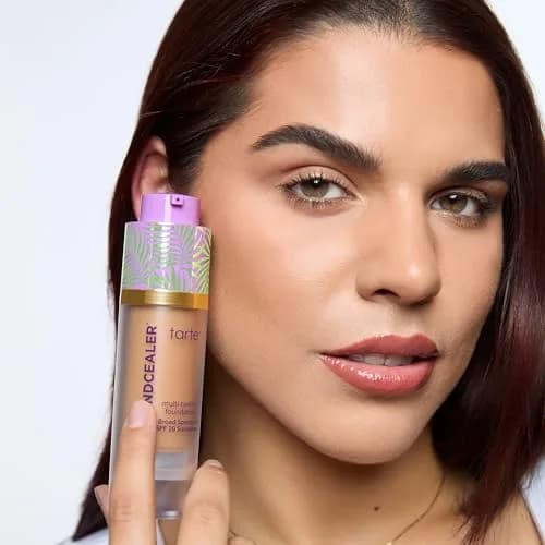 tarte babassu foundcealer dewy foundation SPF 20 | Medium Coverage, Vegan, Cruelty-Free, 27S light-medium sand thumbnail 8