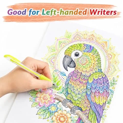Aen Art Gel Pens for Adult Coloring Books, 30 Colors, Fine Point, 0.8mm | Bright & Vivid Colors for Art & Craft thumbnail 5