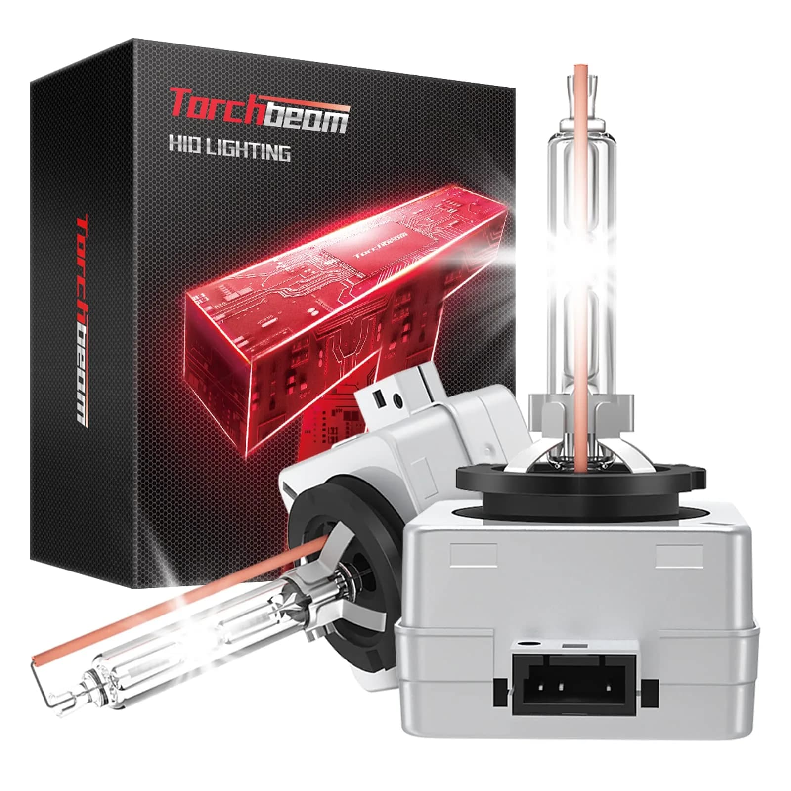Torchbeam D3S HID Headlight Bulbs 6000K Cool White 35W 3800 Lumens Pack of 2 | Direct HID Assembly Replacement - main product image
