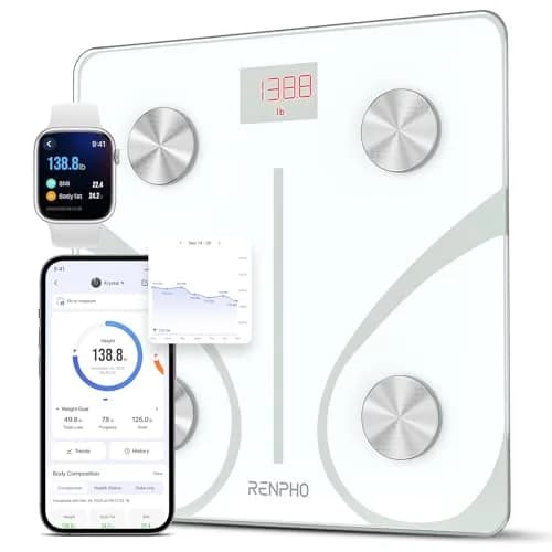 RENPHO Smart Body Weight Scale with BMI & Body Fat, 13 Metrics, 180 kg Capacity thumbnail 1