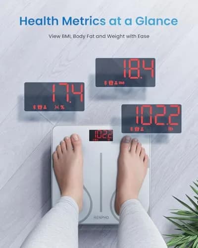 RENPHO Smart Body Weight Scale with BMI & Body Fat, 13 Metrics, 180 kg Capacity thumbnail 2
