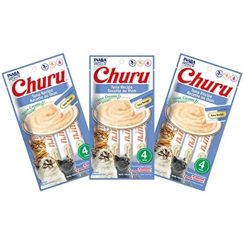 INABA Churu Tuna Recipe Lickable Purée Cat Treats, 0.5 oz Tubes, 12 Count thumbnail 1