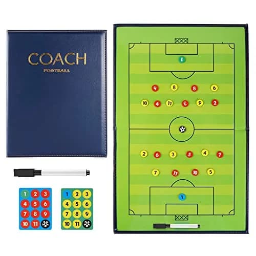 Pure Vie Portable Magnetic Soccer Coaching Board Football Tactics Clipboard 42cm x 28cm | Strategy Tool for Coaches thumbnail 1
