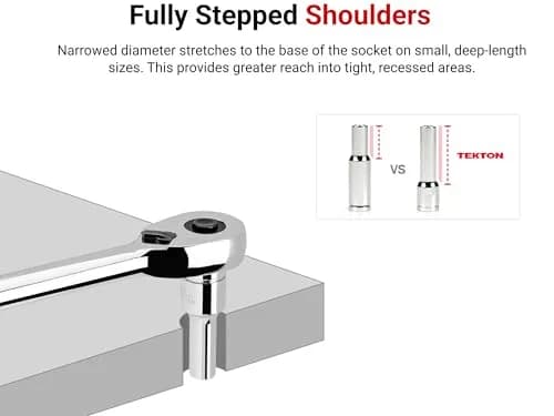 TEKTON 3/8 Inch Drive x 15/16 Inch 6-Point Deep Socket | SHD13024 | 24mm (0.94 Inch) thumbnail 5