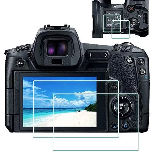ULBTER 9H Tempered Glass Screen Protector for Canon EOS R LCD & Top Screen (2+2 Pack) thumbnail 1