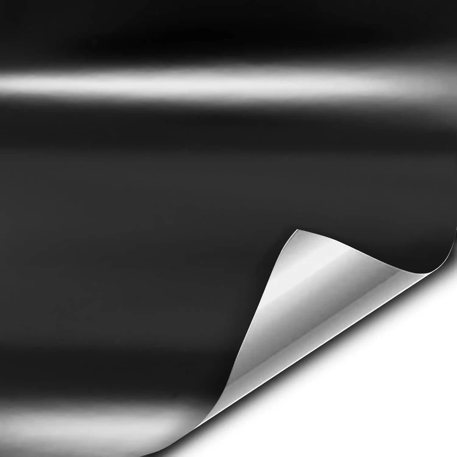 VViViD+ Satin Black Premium Adhesive Vinyl Wrap Film 30cm x 152cm (1ft x 5ft) | Bubble-Free Air-Release Car Wrap - main product image