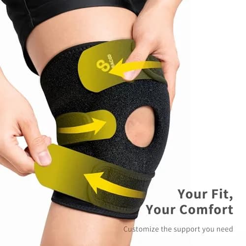 Bracoo Adjustable Knee Support Brace with Patellar Pad & Stabilizer Ring | 33-46cm (13-18 inch) thumbnail 3