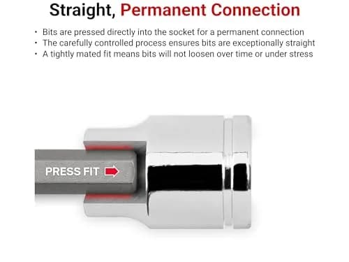 TEKTON 1/4 Inch Drive x 3/32 Inch Hex Bit Socket | Precise, Chrome-Plated, S2 Steel thumbnail 3