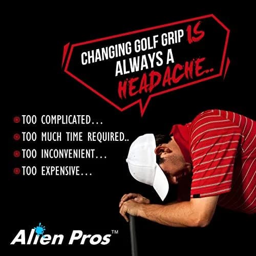 Alien Pros Golf Grip Wrapping Tapes (3-Pack, Blue Clouds) | Peel, Wrap & Seal in Under 1 Minute thumbnail 2