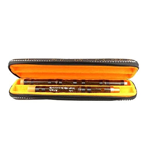PHYSKOW E Key Dizi Black Bamboo Flute | Traditional Chinese Instrument, 22.5in, Melodious Tone thumbnail 6