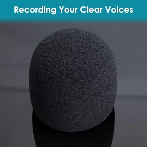 YOUSHARES 2PCS Blue Yeti Microphone Windscreen Kit | Reduces Wind Noise for Clearer Audio thumbnail 3