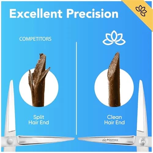 Equinox International Hair Cutting Scissors 6.5” | Precision & Comfort for Men & Women thumbnail 4