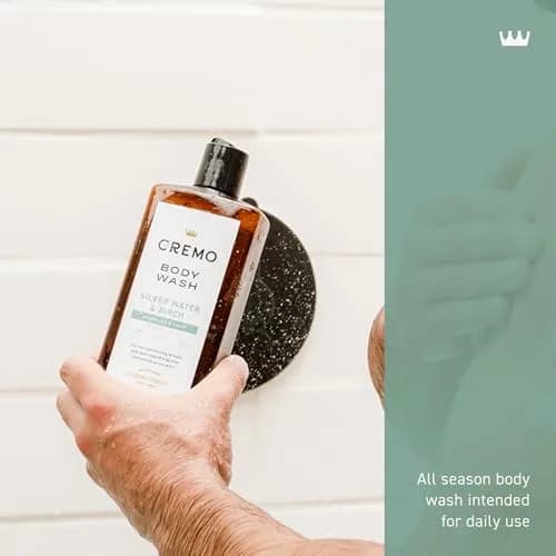 Cremo Men's Body Wash Silver Water & Birch 473ml (16 Fl Oz) | Rich Lathering Moisturizing Shower Gel thumbnail 2