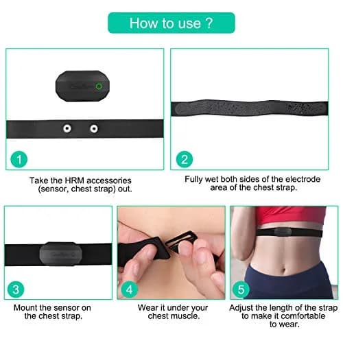 CooSpo H808S Heart Rate Monitor Chest Strap | ANT+ BLE HR Monitor, IP67 Waterproof, 15g thumbnail 5