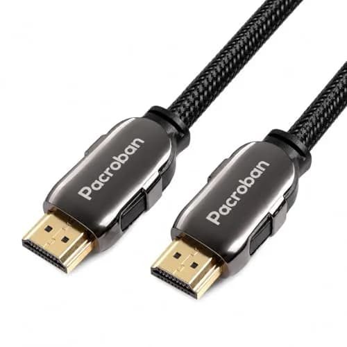 Pacroban 6ft (1.83m) Ultra High Speed HDMI 2.1 Cable | 48Gbps 8K 60Hz 4K 120Hz eARC VRR ALLM Braided thumbnail 1