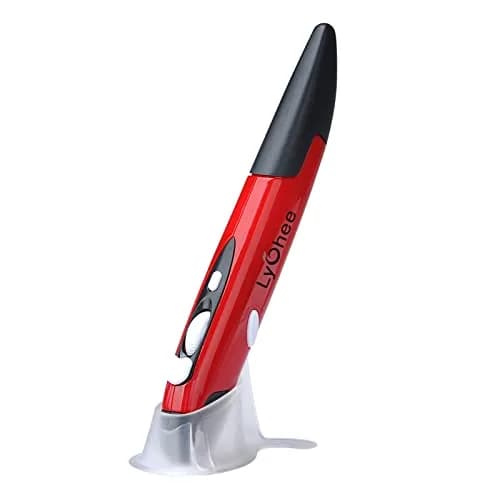 lychee Wireless Optical Pocket Pen Mouse Red | Ergonomic Design for Presentations & Travel thumbnail 1