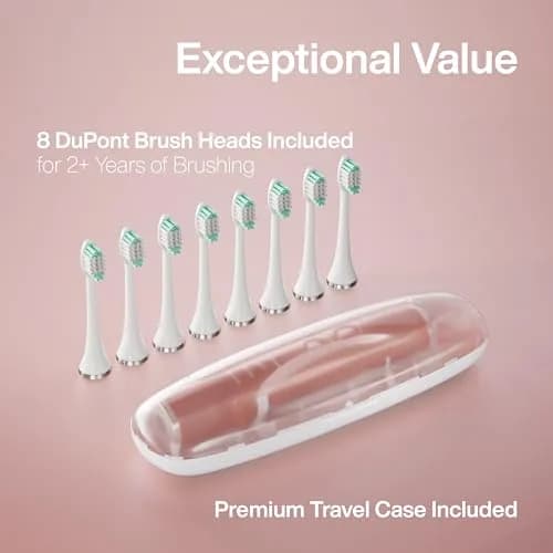 Aquasonic Vibe Series Ultra-Whitening Toothbrush – ADA Accepted Electric Toothbrush 1 Count (Pack of 1) | 40,000 VPM Motor & Wireless Charging thumbnail 5