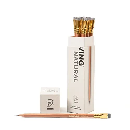 Blackwing Natural Pencils Extra-Firm Graphite 12 Count | Japanese Graphite for Precise Lines thumbnail 1