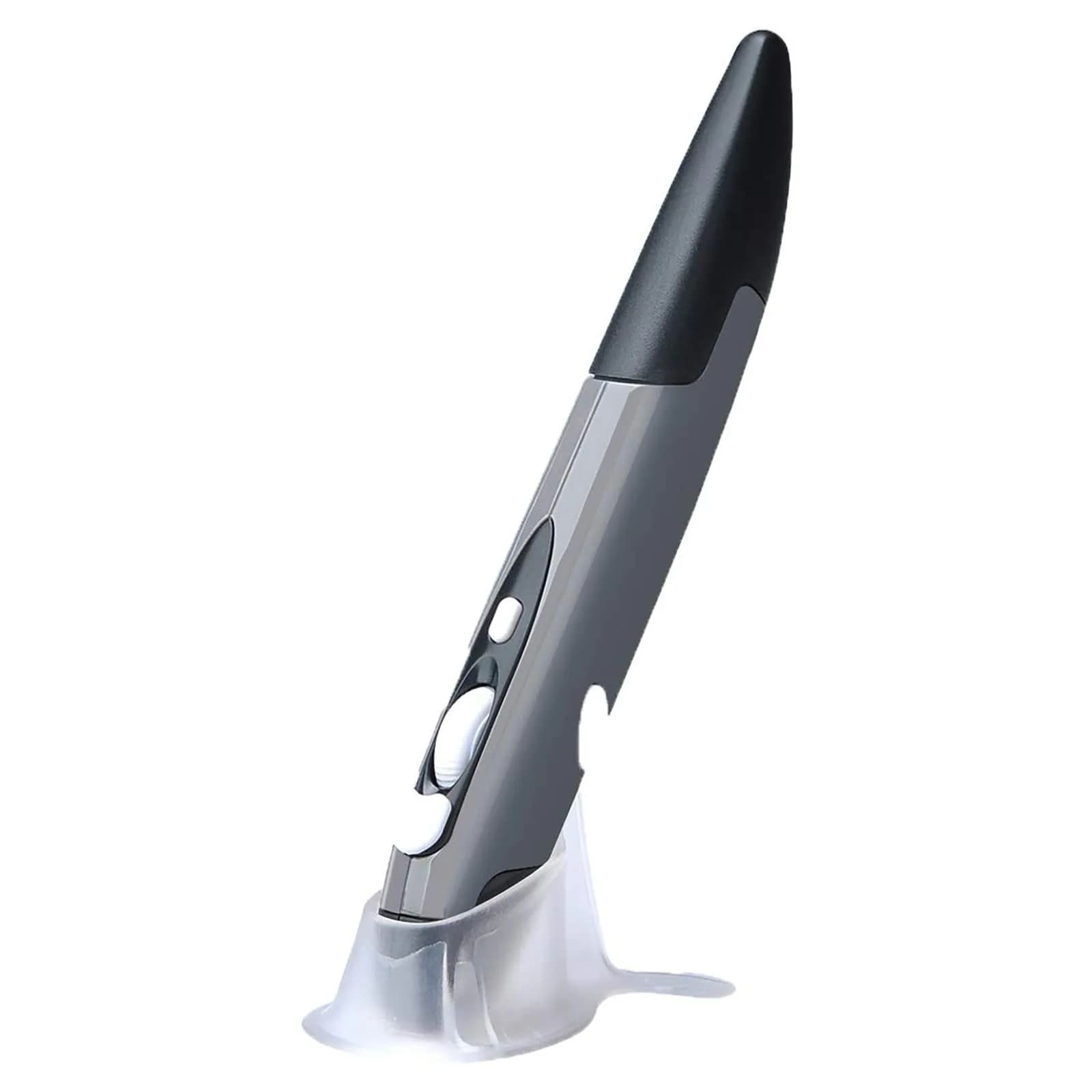 lychee Wireless Optical Pocket Pen Mouse Red | Ergonomic Design for Presentations & Travel — Grey