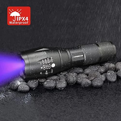DARKBEAM UV 365nm & 395nm Dual Black Light Woods lamp Blacklight Flashlight | Detects Stains & Currency thumbnail 8