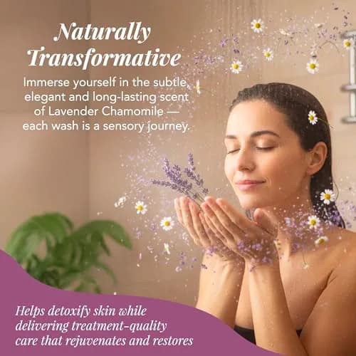 Saavy Naturals Body Scrub - Salt Lavender Extract, Vegan Exfoliant, 12 oz | Gentle for Sensitive Skin, Made in USA thumbnail 5