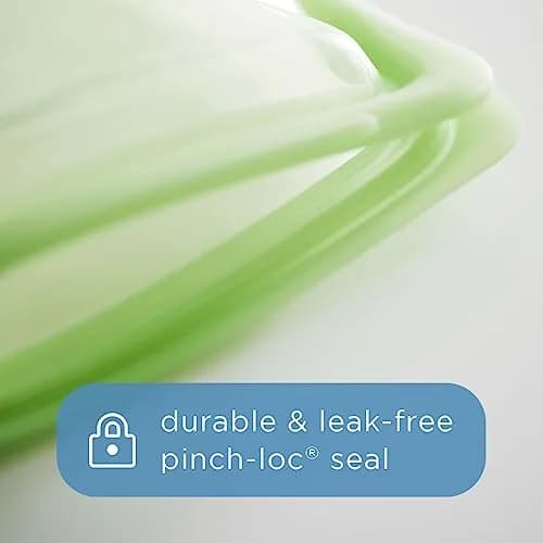 Stasher Stand-Up Mid Reusable Silicone Food Bag 1.7 L (56 oz) | Airtight & Leak-Free for Indian Kitchens thumbnail 4