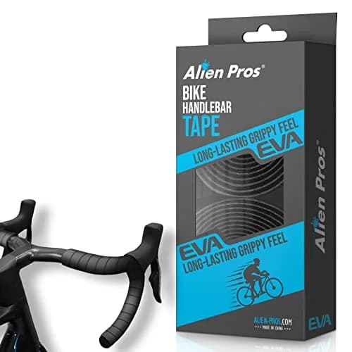 ALIEN PROS Bike Handlebar Tape EVA (Set of 2) Black | Grips Through All Weather Conditions thumbnail 1