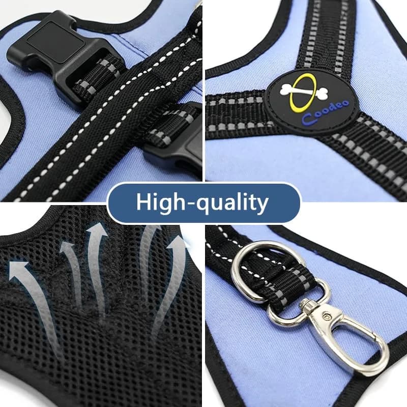 Coodeo Blue Dog Lift Harness for Hind Legs Support & Rehabilitation, Medium Size | Breathable Mesh Sling for Old, Injured, Disabled Dogs thumbnail 15