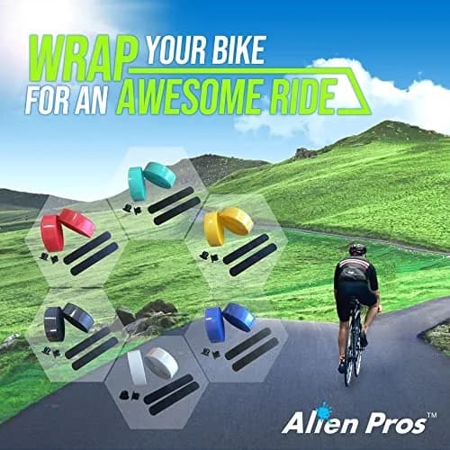 ALIEN PROS Red EVA Bike Handlebar Tape Set of 4 - 200cm (78.7") x 3cm (1.18") x 3mm (0.11") | Grips & Comfort for All Weather thumbnail 4