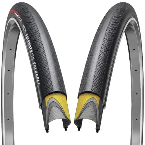 Fincci 700x28c Road Bike Tires | Foldable Tyres with 1mm Anti Puncture for Cycling thumbnail 1
