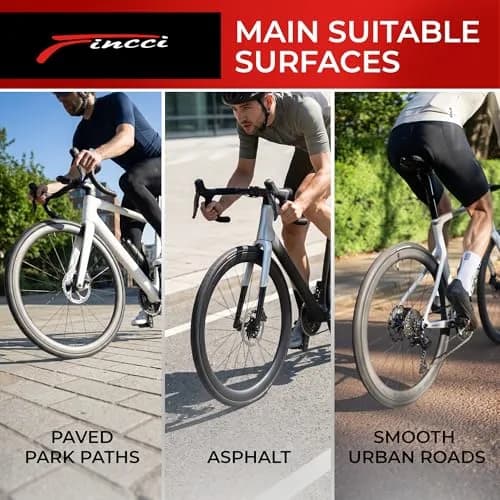 Fincci 700x28c Road Bike Tires | Foldable Tyres with 1mm Anti Puncture for Cycling thumbnail 8