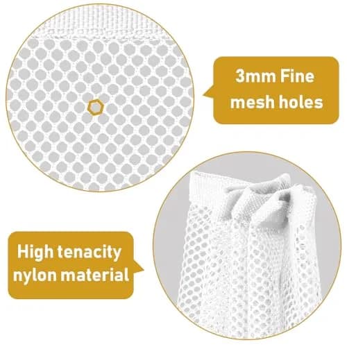 Gudui White Balcony Safety Net 2.0m x 0.8m (6.6ft x 2.6ft) | Protects Kids & Pets from Falls thumbnail 3