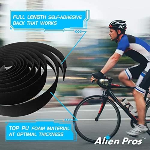 ALIEN PROS EVA Bike Handlebar Tape Set of 4 Bianchi Green | 200cm x 3cm x 3mm Bicycle Grip Tape thumbnail 5